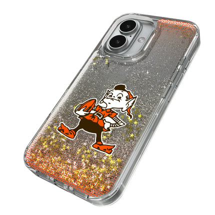 Browns Glitter Phone Case Historic Linen for iPhone