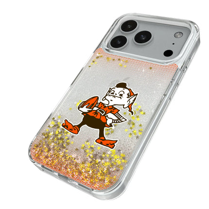 Cleveland Browns Historic Collection Linen Glitter Phone Case for Apple iPhone