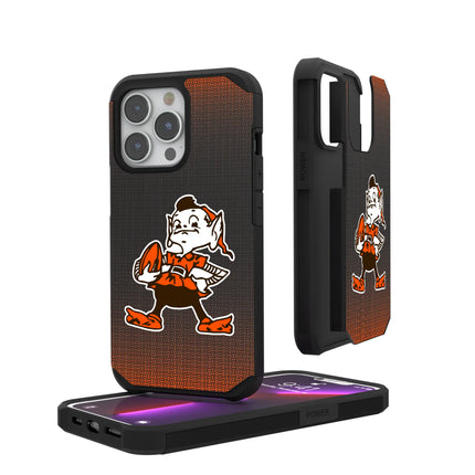 Cleveland Browns Rugged Phone Case Historic Linen for iPhone