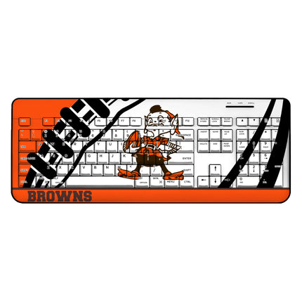 Cleveland Browns Wireless USB Keyboard Historic Passtime