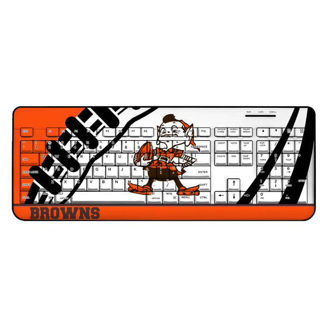 Cleveland Browns Wireless USB Keyboard Historic Passtime