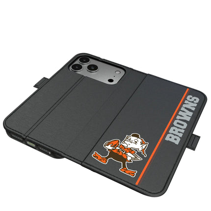 Cleveland Browns Historic Collection Sidebar Folio 2.0 Case for Apple iPhone