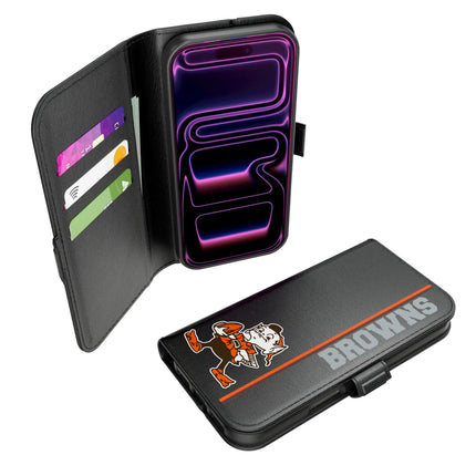 Cleveland Browns Historic Collection Sidebar Folio 2.0 Case for Apple iPhone