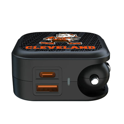 Cleveland Browns 2 in 1 USB A/C Charger Historic Text