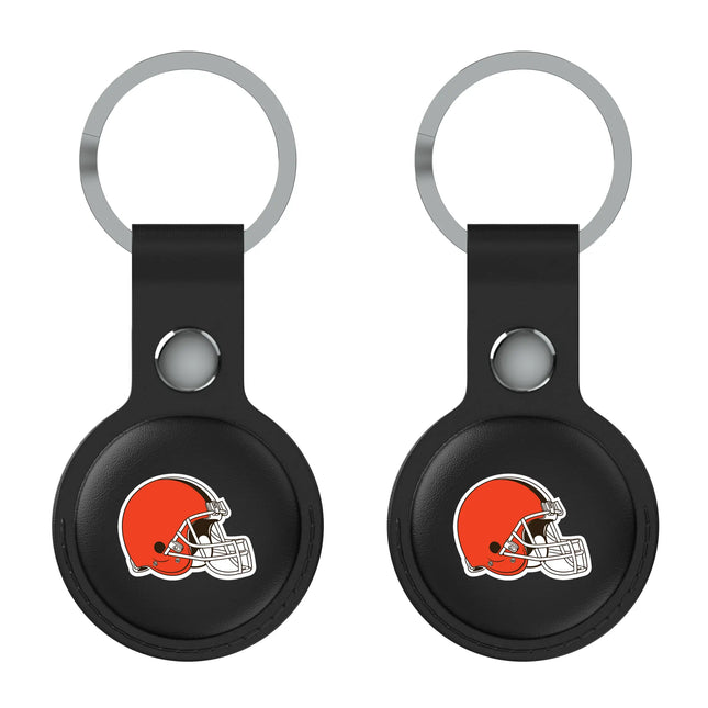 Cleveland Browns Black Airtag Holder 2-Pack Insignia