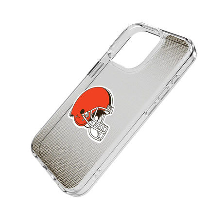 Cleveland Browns Clear Phone Case Linen for iPhone