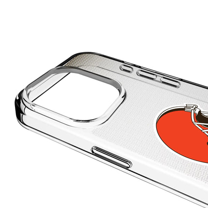 Cleveland Browns Clear Phone Case Linen for iPhone