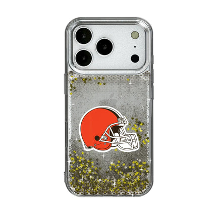 Cleveland Browns Glitter Phone Case Linen for iPhone