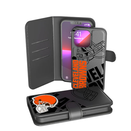 Cleveland Browns Wallet Phone Case Monocolor for iPhone