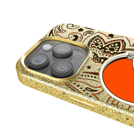 Cleveland Browns Bling Phone Case Paisley for iPhone