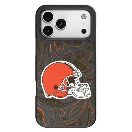 Cleveland Browns Paisley Bump Phone Case for Apple iPhone