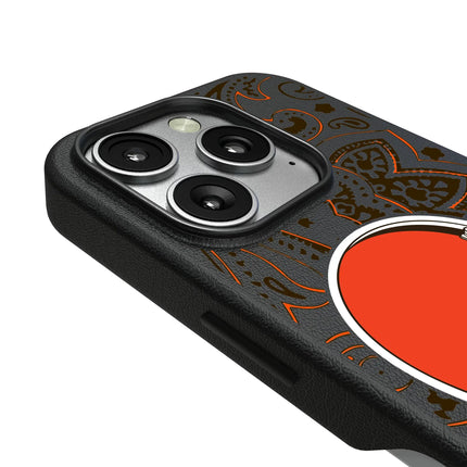 Cleveland Browns Paisley MagSafe Compatible Phone Case for Apple iPhone
