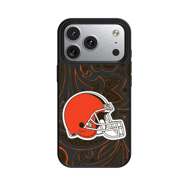Cleveland Browns MagSafe Phone Case Paisley for iPhone