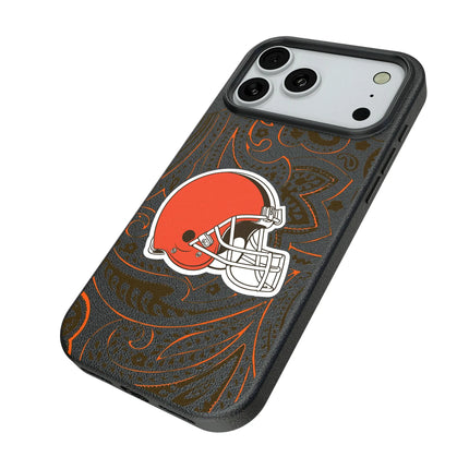 Cleveland Browns Paisley MagSafe Compatible Phone Case for Apple iPhone