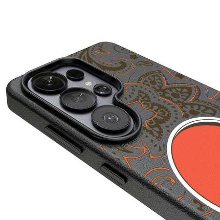 Cleveland Browns MagSafe Phone Case Paisley for Galaxy