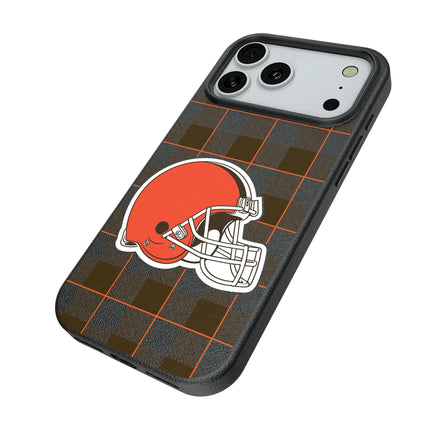 Cleveland Browns Plaid MagSafe Compatible Phone Case for Apple iPhone