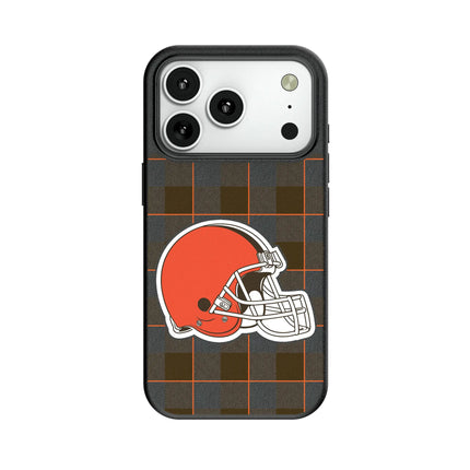 Cleveland Browns Plaid MagSafe Compatible Phone Case for Apple iPhone