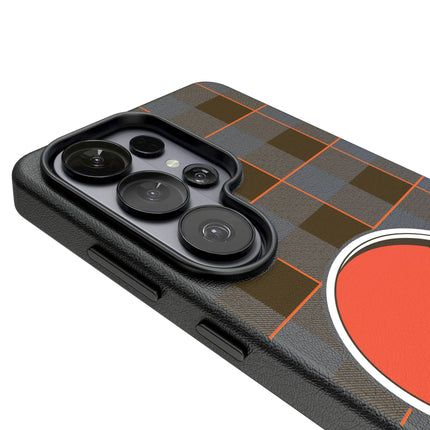 Cleveland Browns MagSafe Phone Case Plaid for Samsung Galaxy