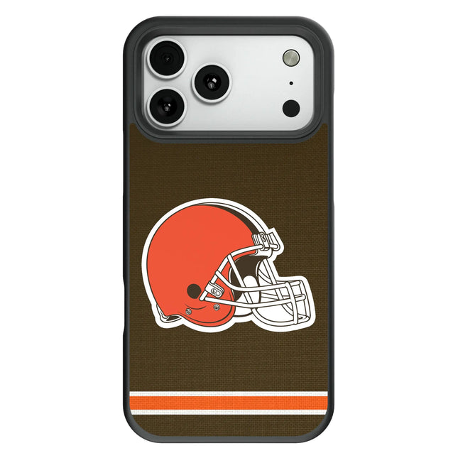 Cleveland Browns Stripe Bump Phone Case for Apple iPhone