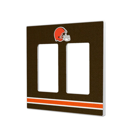 Cleveland Browns Hidden-Screw Light Switch Plate Stripe