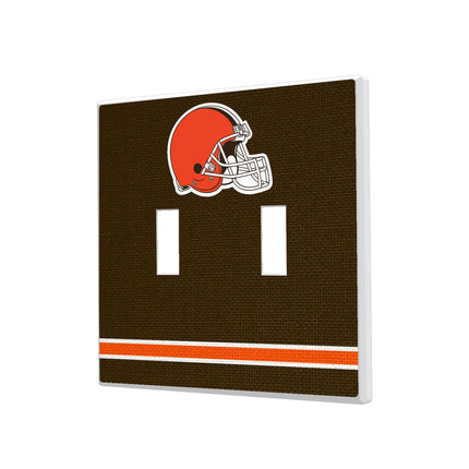 Cleveland Browns Hidden-Screw Light Switch Plate Stripe