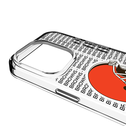 Cleveland Browns Clear Phone Case Text for iPhone