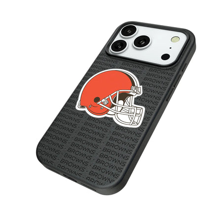 Cleveland Browns Text Backdrop MagSafe Compatible Phone Case for Apple iPhone