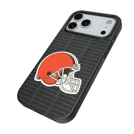 Cleveland Browns Text Backdrop MagSafe Compatible Phone Case for Apple iPhone