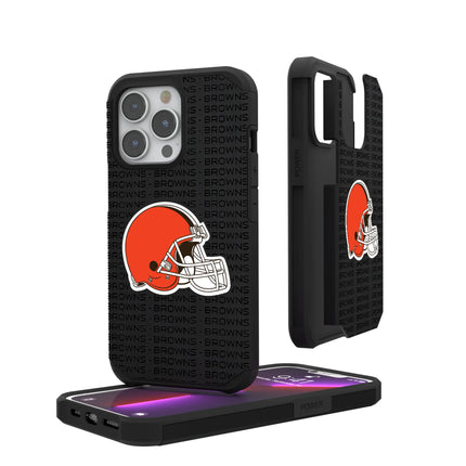 Cleveland Browns Rugged Phone Case Text for iPhone