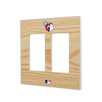 Cleveland Guardians Baseball Bat Hidden-Screw Light Switch Plate