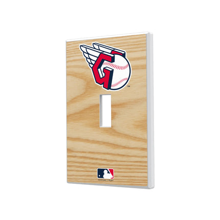 Cleveland Guardians Baseball Bat Hidden-Screw Light Switch Plate