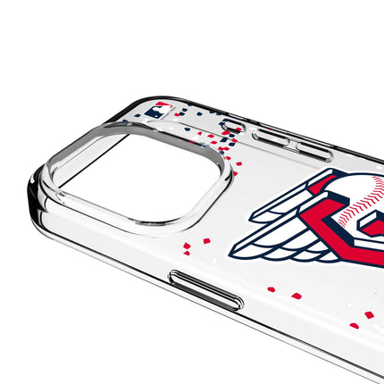Cleveland Guardians Confetti Clear Phone Case for Apple iPhone