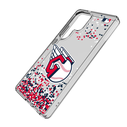 Cleveland Guardians Confetti Clear Phone Case for Samsung Galaxy