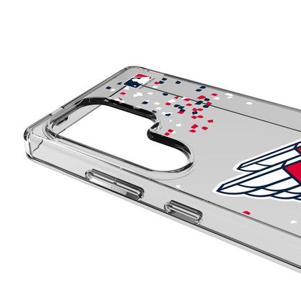 Cleveland Guardians Confetti Clear Phone Case for Samsung Galaxy
