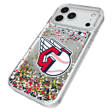 Cleveland Guardians Confetti Glitter Phone Case for Apple iPhone