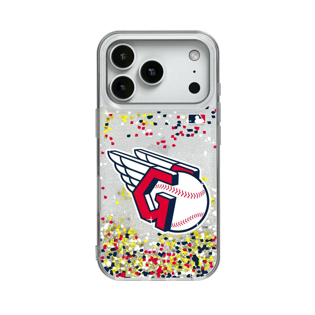 Cleveland Guardians Confetti Glitter Phone Case for Apple iPhone