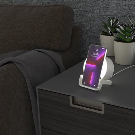 Cleveland Guardians Endzone Solid Night Light Charger and Bluetooth Speaker
