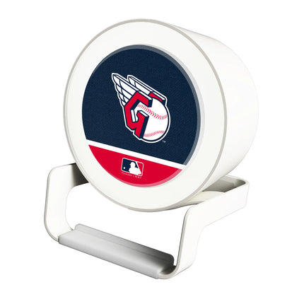 Cleveland Guardians Endzone Solid Night Light Charger and Bluetooth Speaker