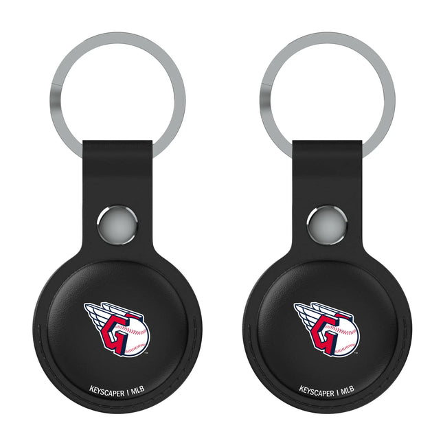 Cleveland Guardians Insignia Black Airtag Holder 2-Pack