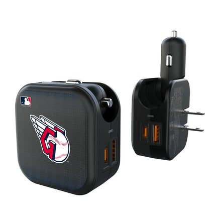 Cleveland Guardians Linen 2 in 1 USB A/C Charger