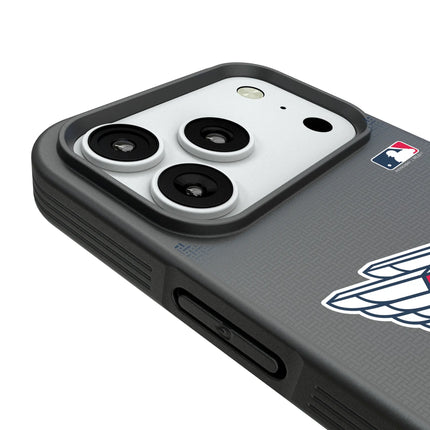 Cleveland Guardians Linen Bump Phone Case for Apple iPhone
