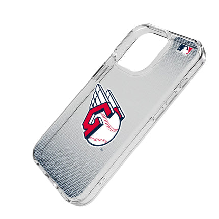 Cleveland Guardians Linen Clear Phone Case for Apple iPhone