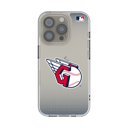 Cleveland Guardians Linen Clear Phone Case for Apple iPhone