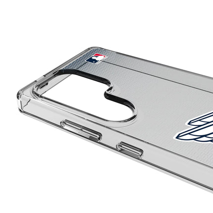Cleveland Guardians Linen Clear Phone Case for Samsung Galaxy