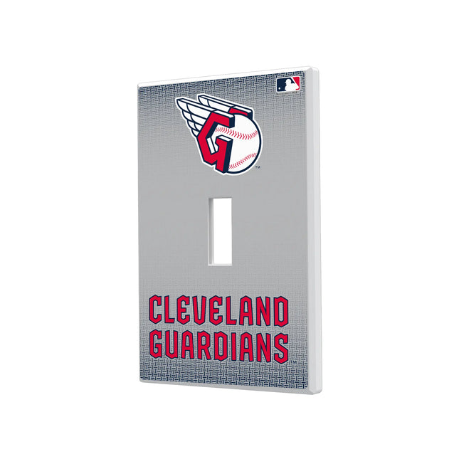 Cleveland Guardians Linen Hidden-Screw Light Switch Plate