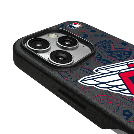 Cleveland Guardians Paisley MagSafe Compatible Phone Case for Apple iPhone