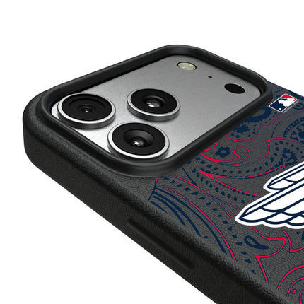 Cleveland Guardians Paisley MagSafe Compatible Phone Case for Apple iPhone