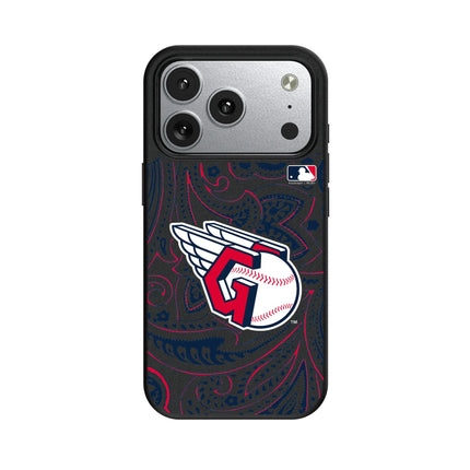 Cleveland Guardians Paisley MagSafe Compatible Phone Case for Apple iPhone