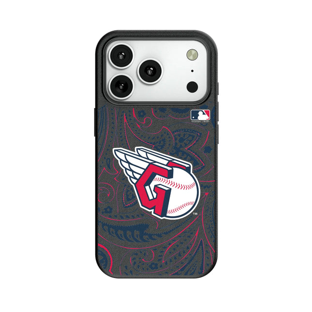Cleveland Guardians Paisley MagSafe Compatible Phone Case for Apple iPhone