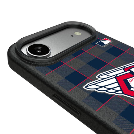 Cleveland Guardians Plaid MagSafe Compatible Phone Case for Apple iPhone